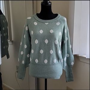 Large polka dot sweater